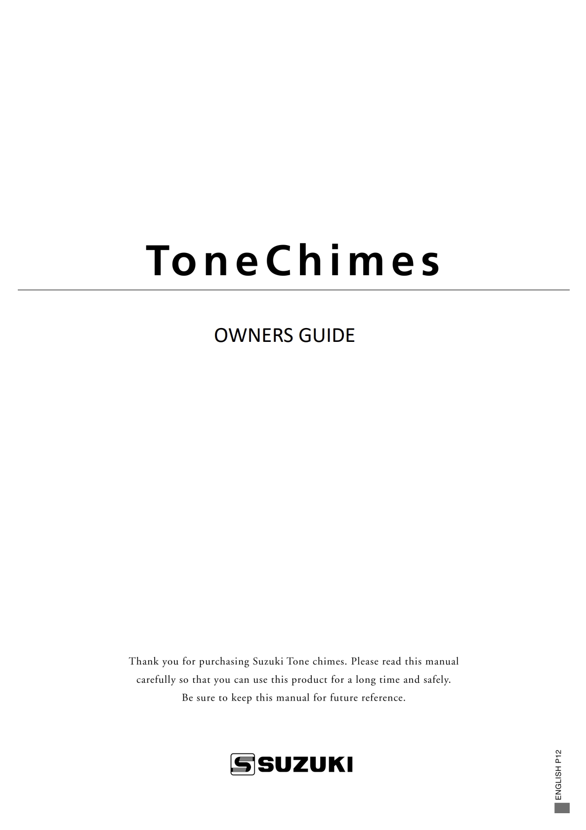 Tonechime Owners Manual