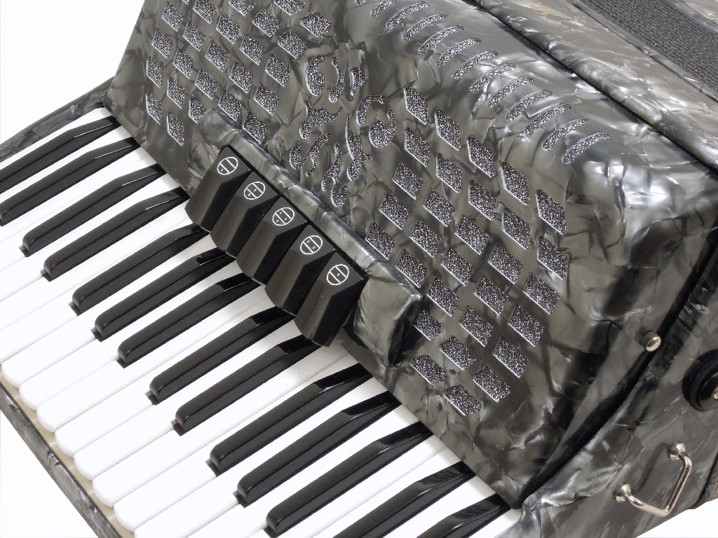 72 Bass Accordion in Grey